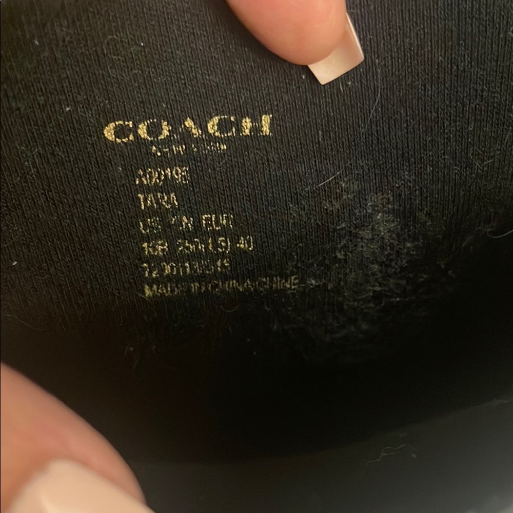 COACH TARA Black Rain rubber Boots with turn lock detail - Picture 7 of 12